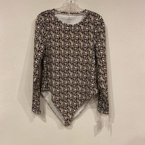 NWT Good American Snake Print Bodysuit - Picture 2 of 4
